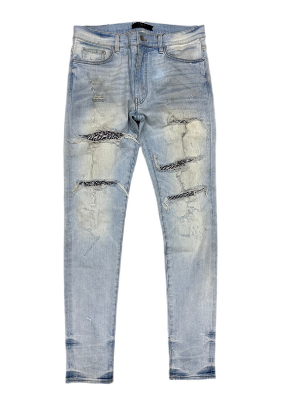 Amiri Zebra Patch Jeans