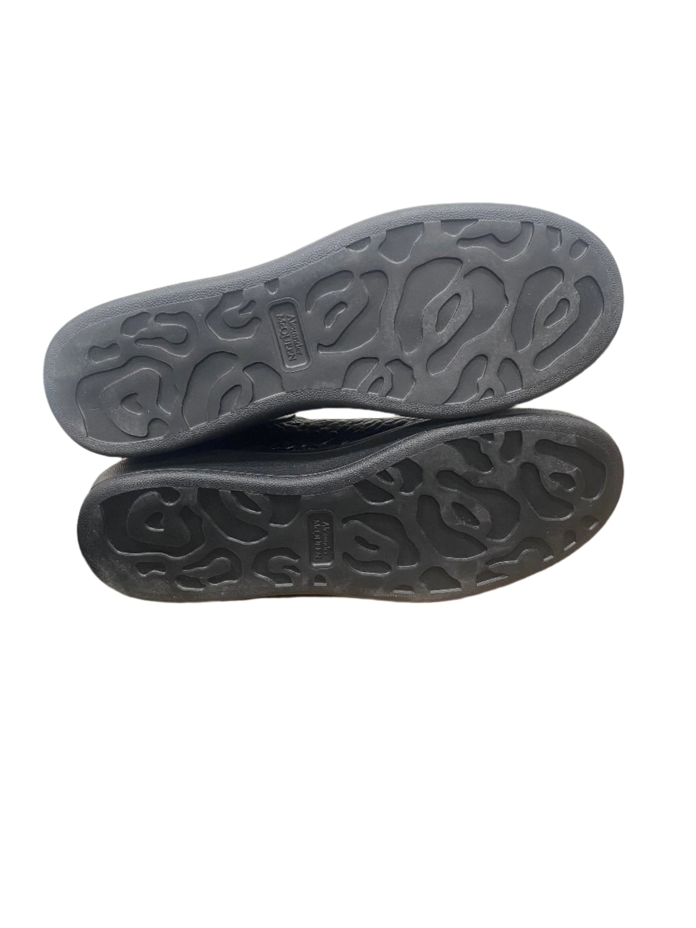 Alexander McQueen Oversized Leather Sneakers Black
