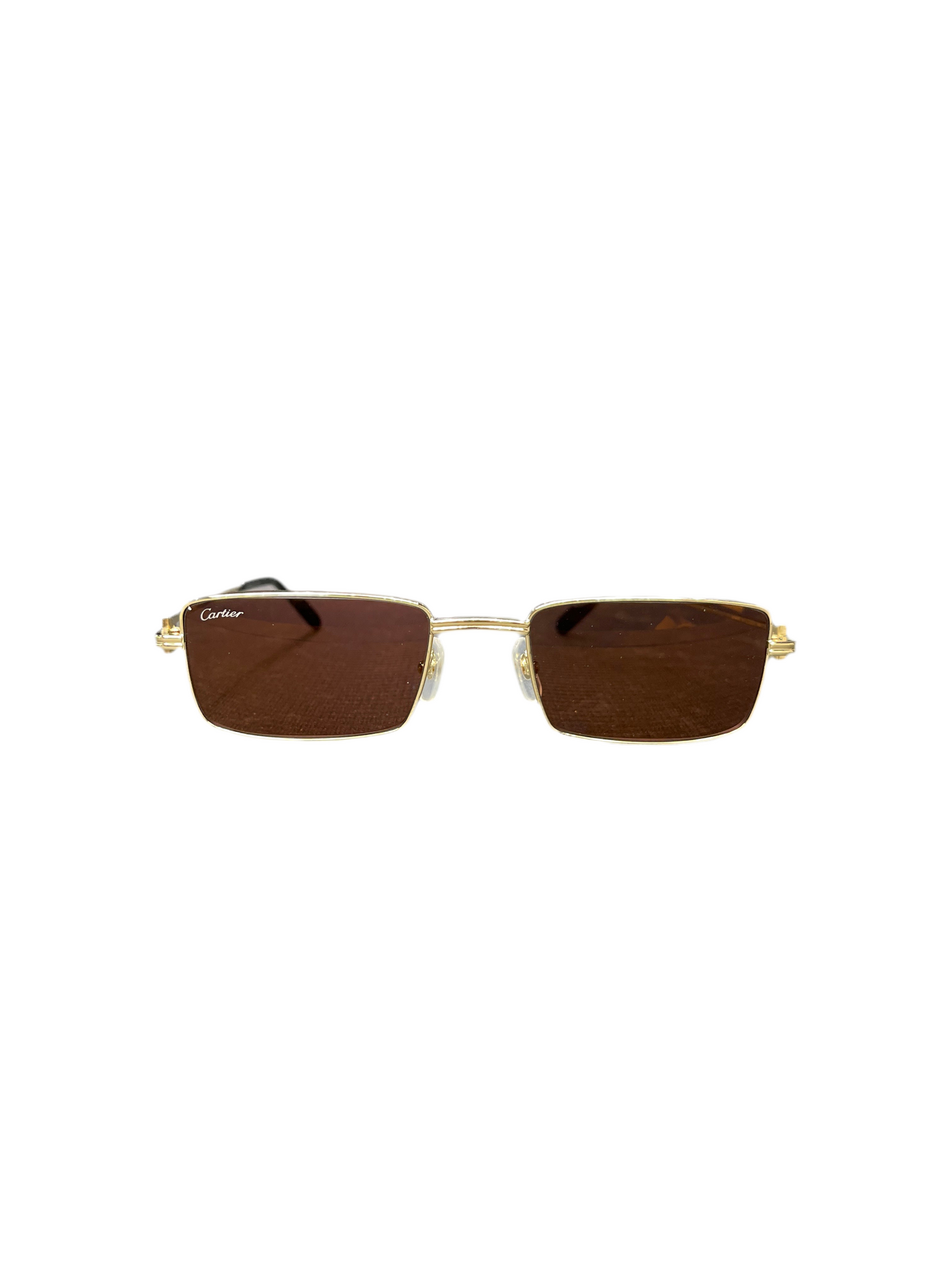 Cartier Gold Rectangle Frame Sunglasses CT0501S 006