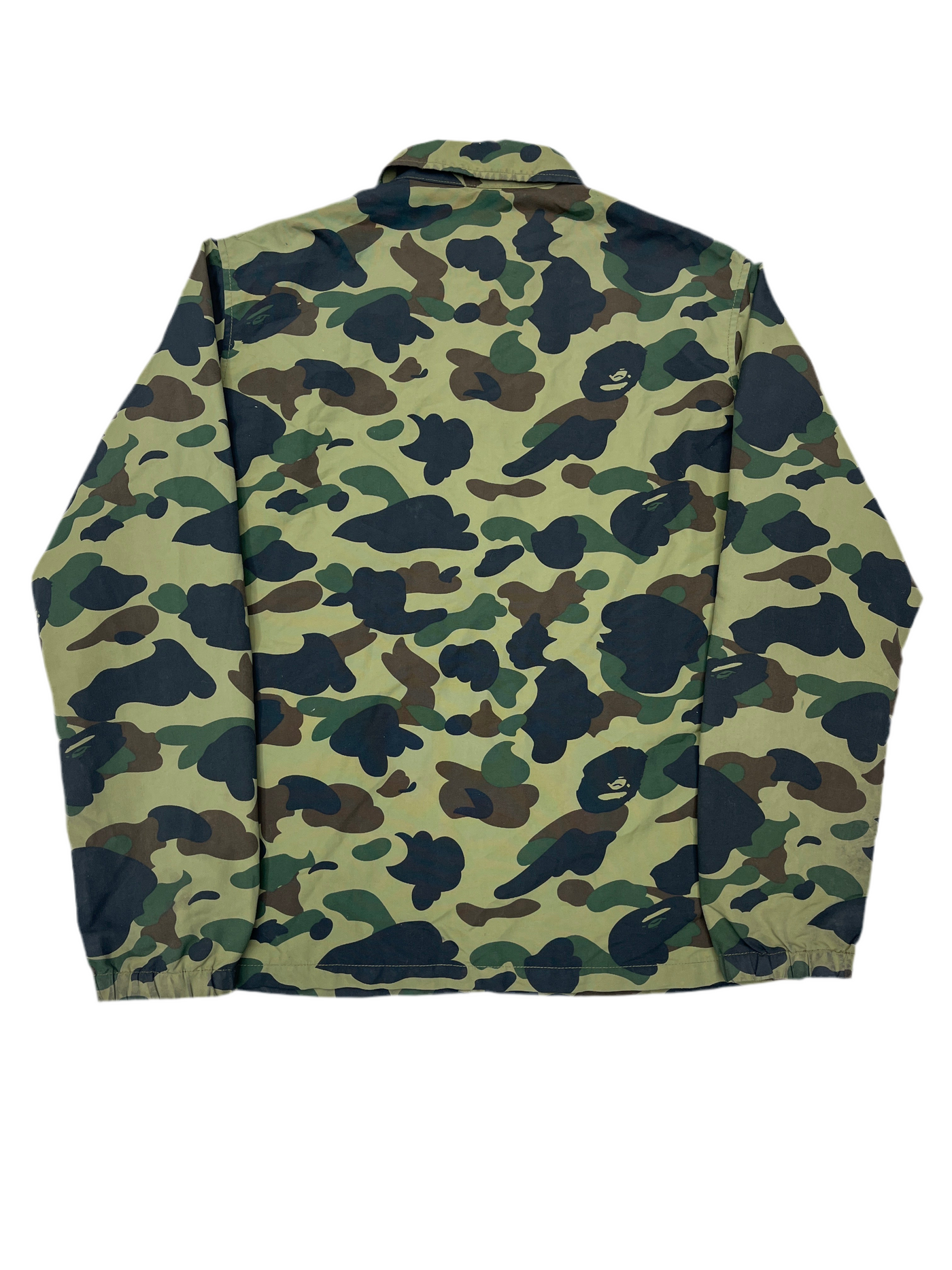 Bape 1st Camo Nylon Tussah Coach Jacket