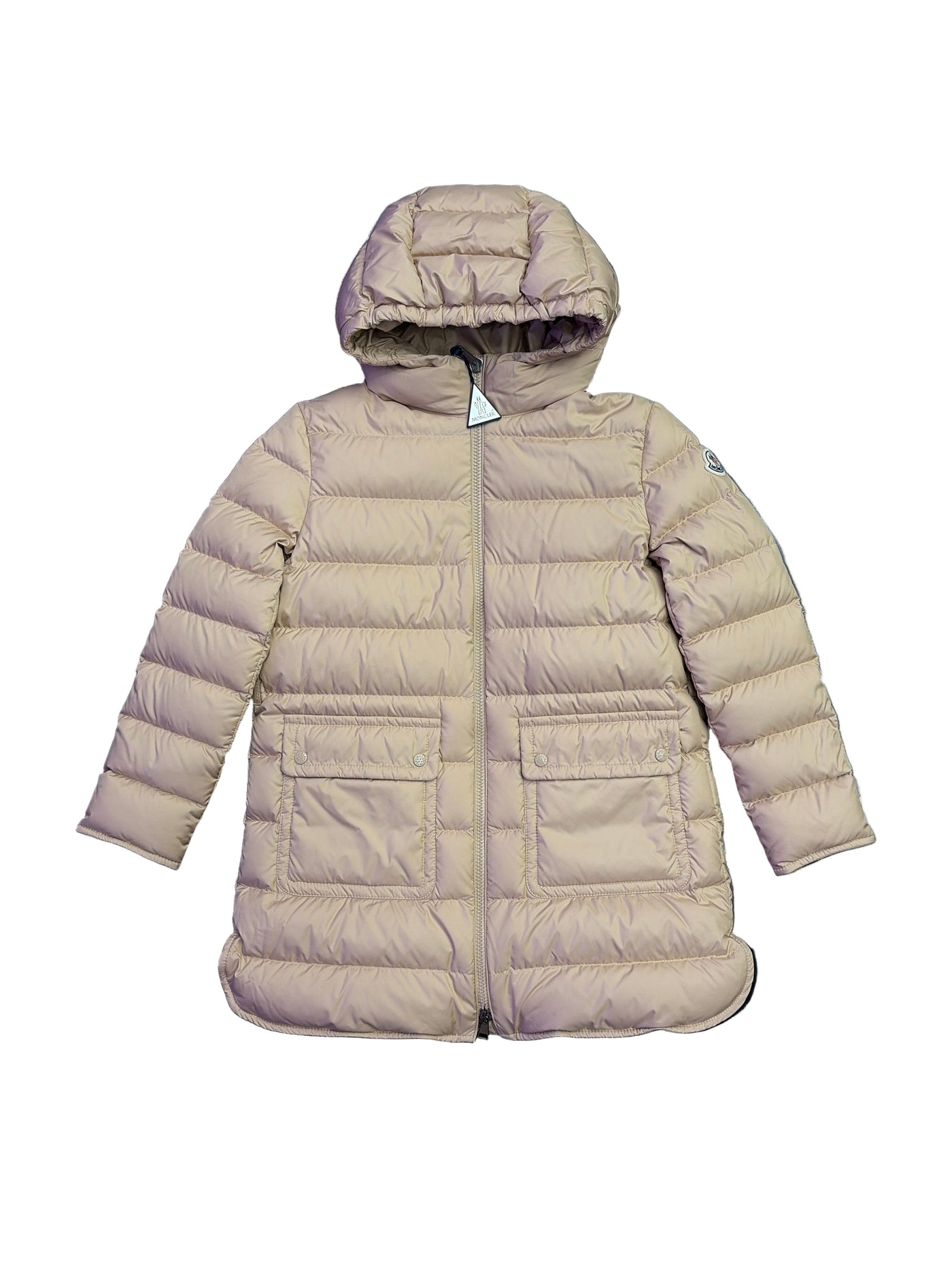 Kids Moncler Pasenza Down Jacket Beige