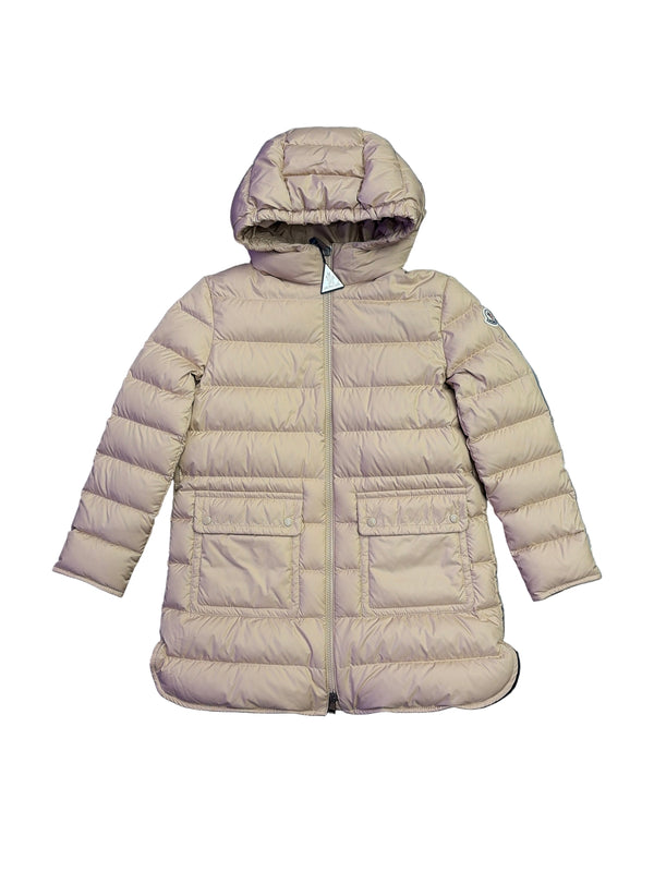 Kids Moncler Pasenza Down Jacket Beige