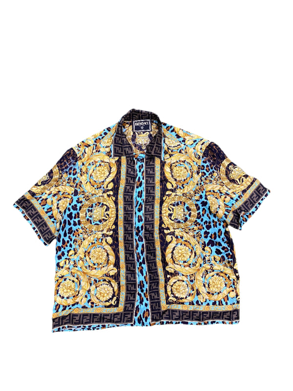 Fendi / Versace Pattern Silk Shirt