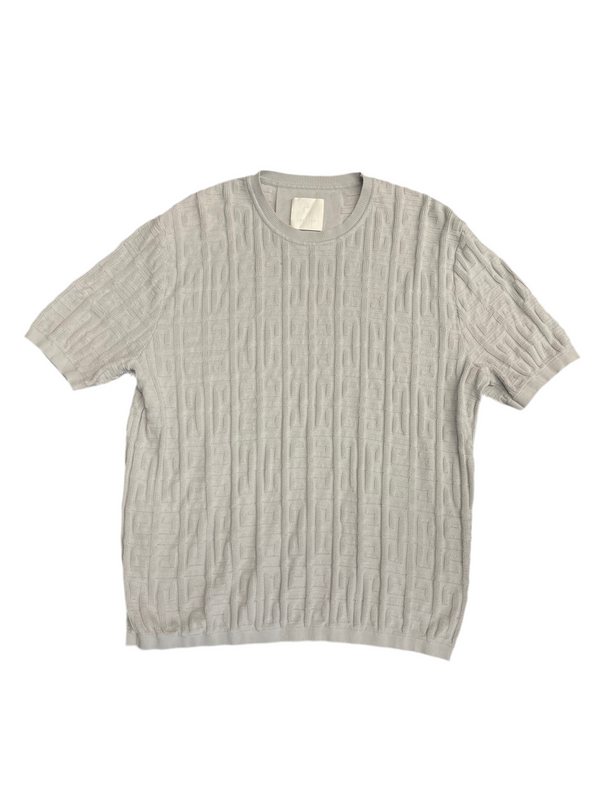 Givenchy Monogram Knitted Crewneck T-Shirt Grey