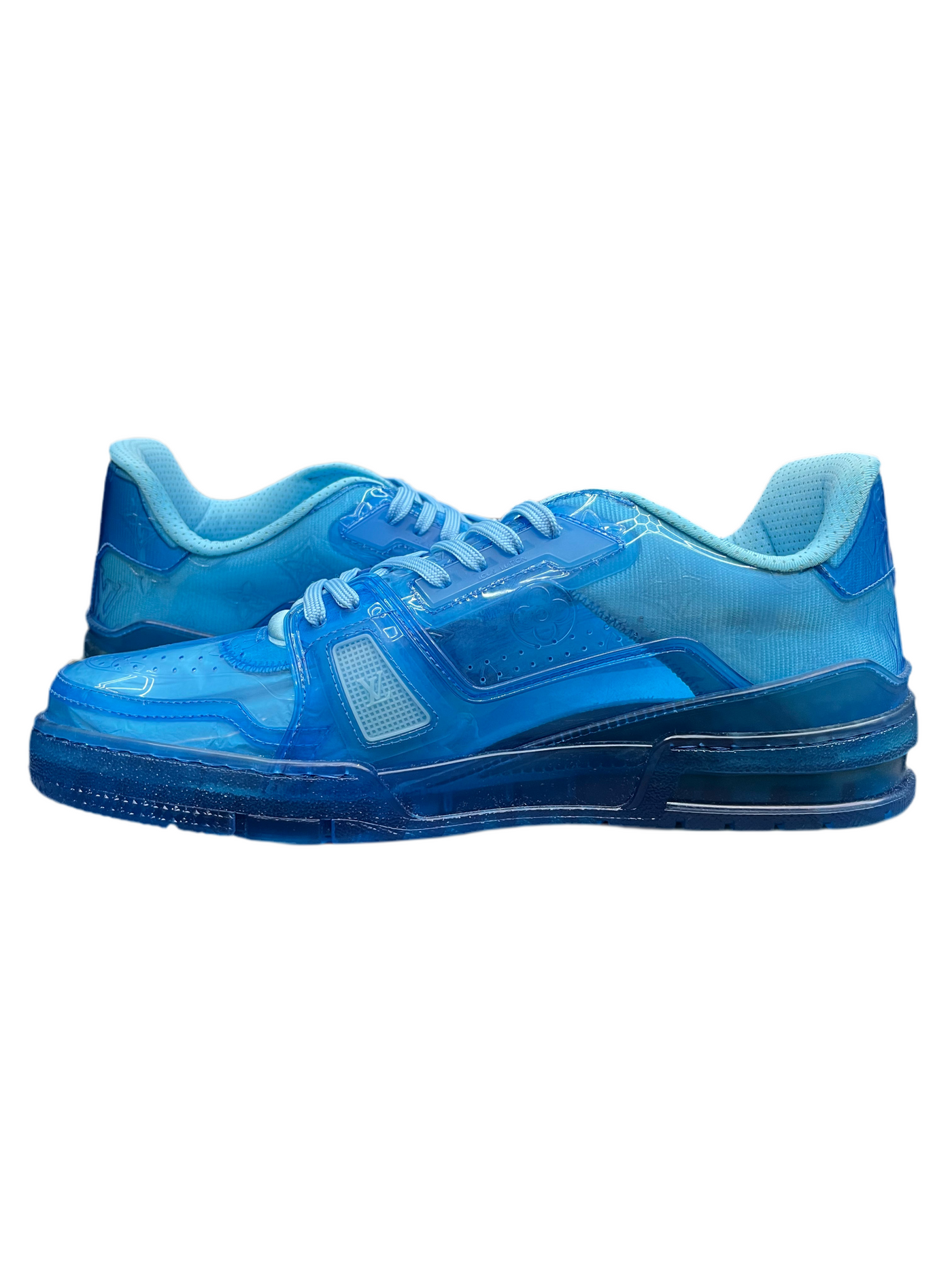 LV Low Trainer Translucent Blue