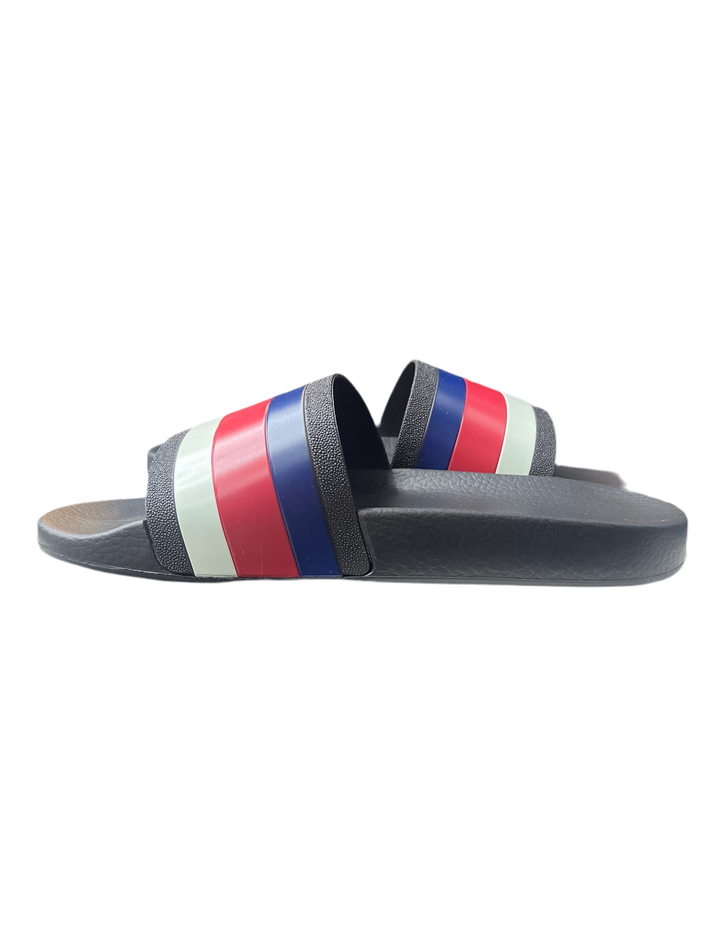 Gucci Pursuit Pool Slides Blue White Stripe