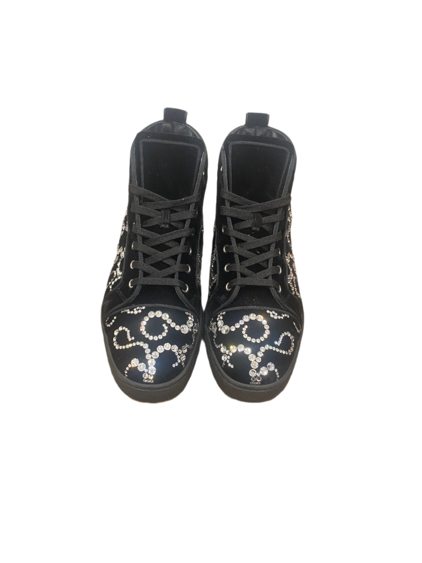 Christian Louboutin Octolouis Strass High Top Sneakers