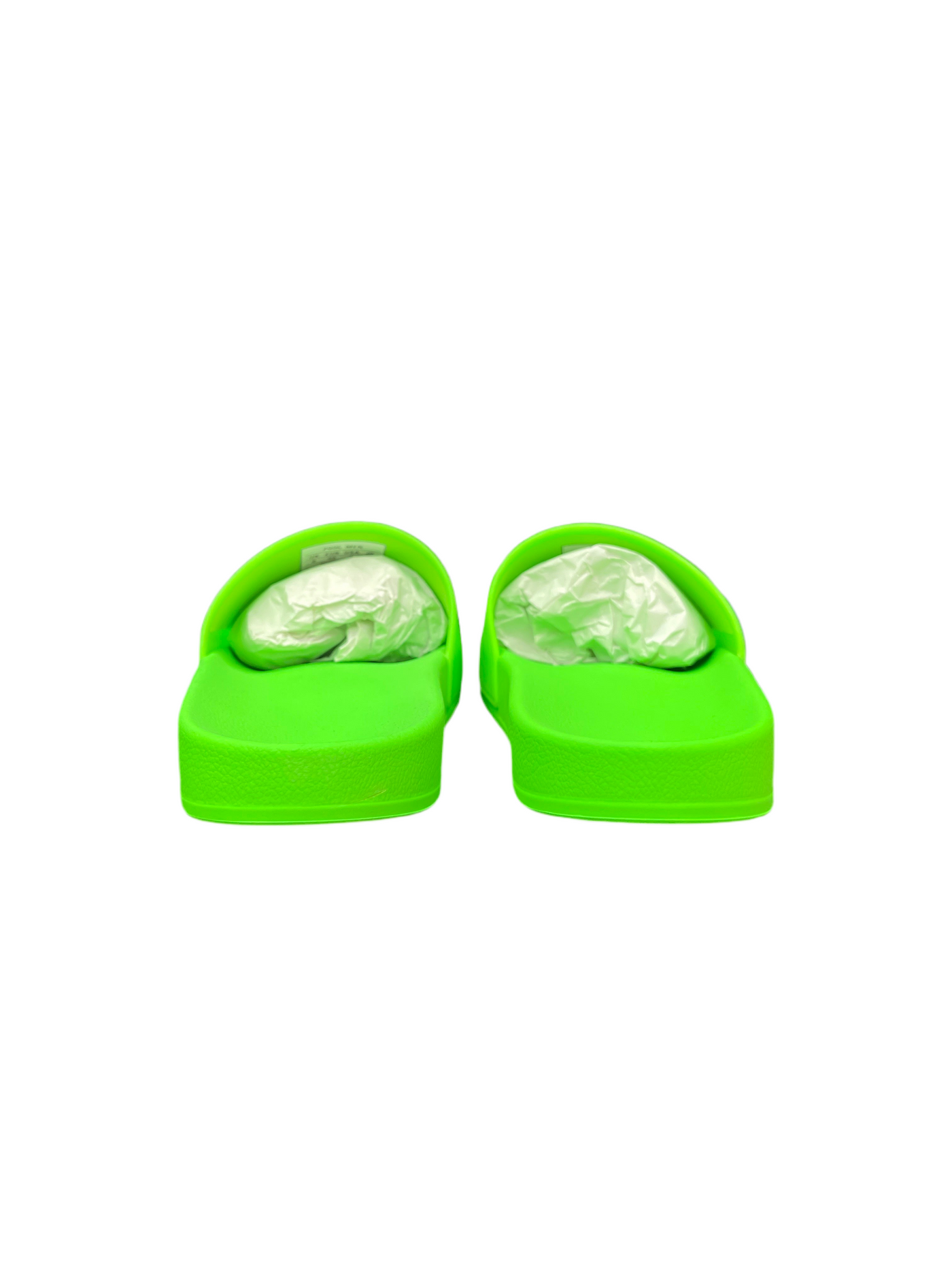Balenciaga Pool Slides Fluo Green White