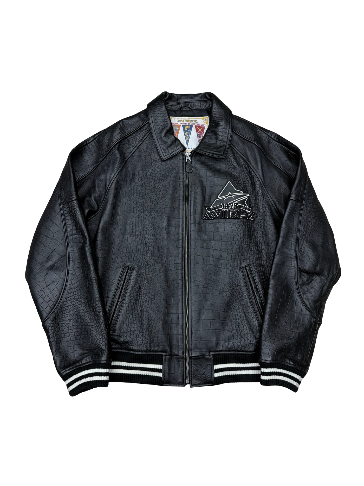 Avirex Icon Croc Jacket Black