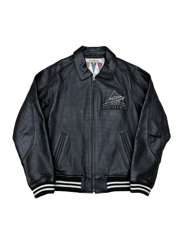 Avirex Icon Croc Jacket Black