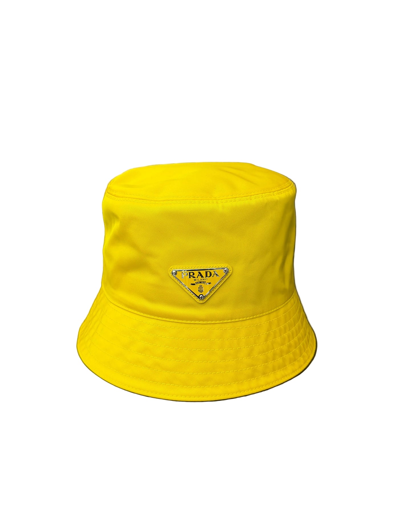 Prada Re-Nylon Bucket Hat Yellow