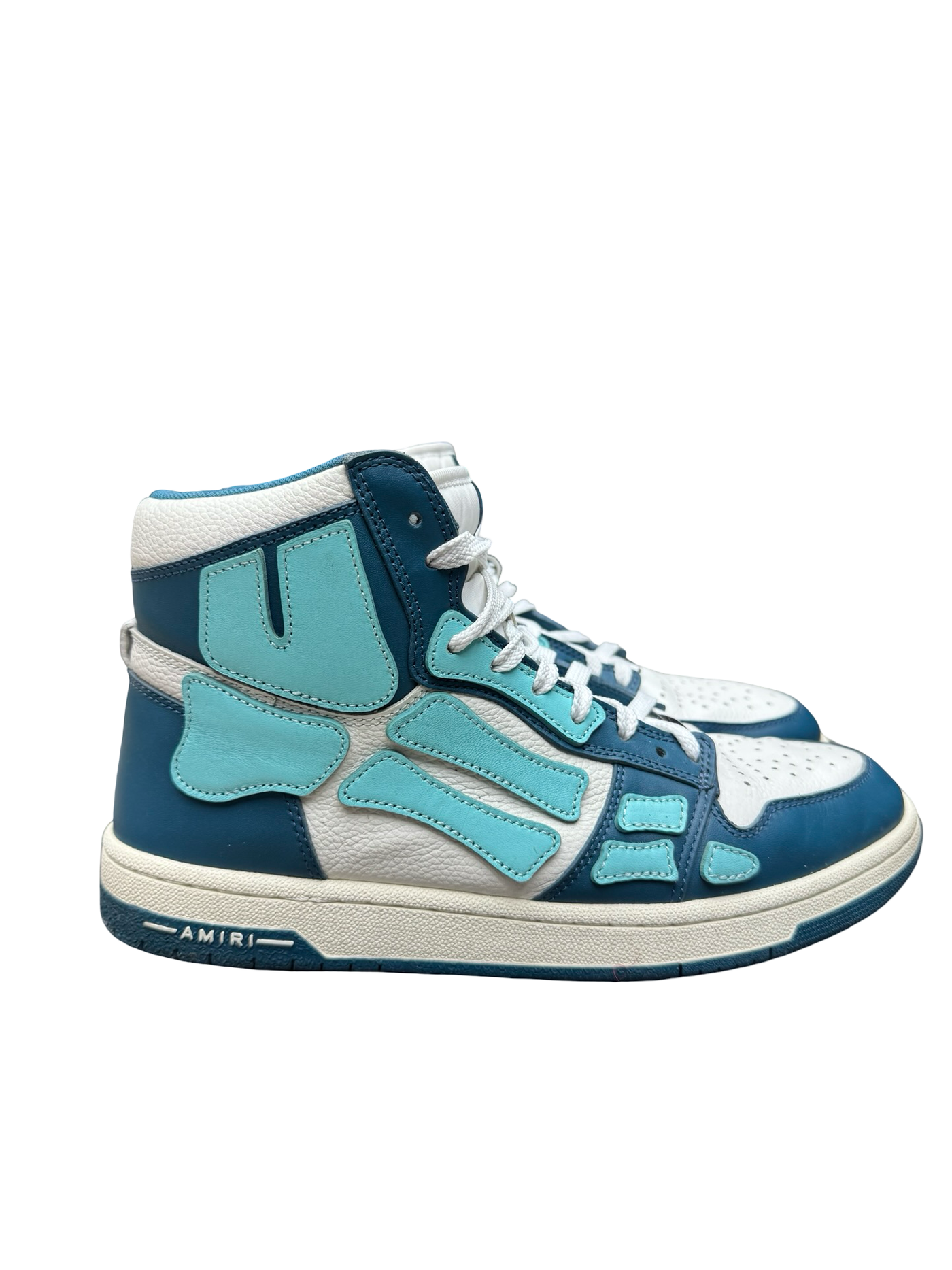 Amiri Skel Bone High Top Blue