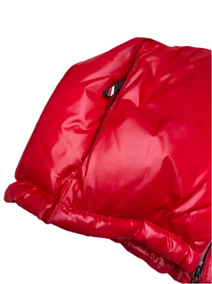 Moncler Grenoble Golzern Puffer Down Jacket Red Off-White