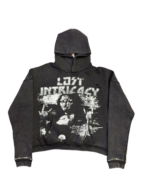 Lost Intricacy Lisa Hoodie Black White