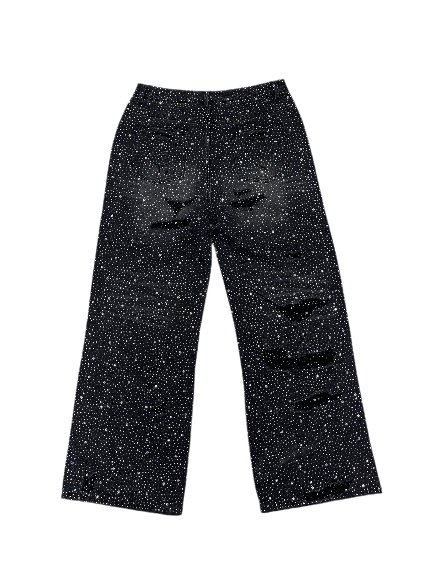 Vale Crystal Black Rain Denim