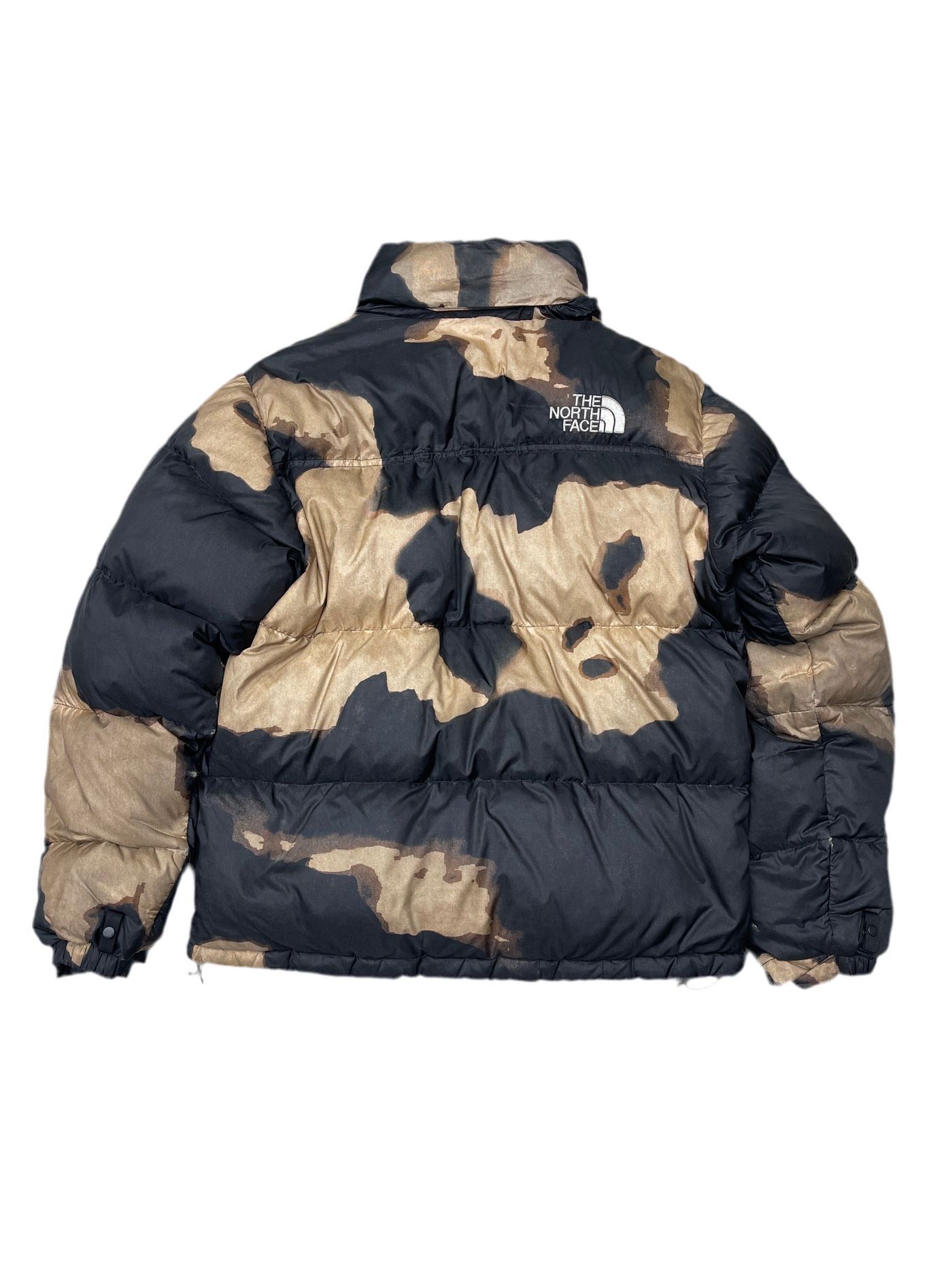 The North Face x Supreme Bleached Denim Print Nuptise Jacket Black