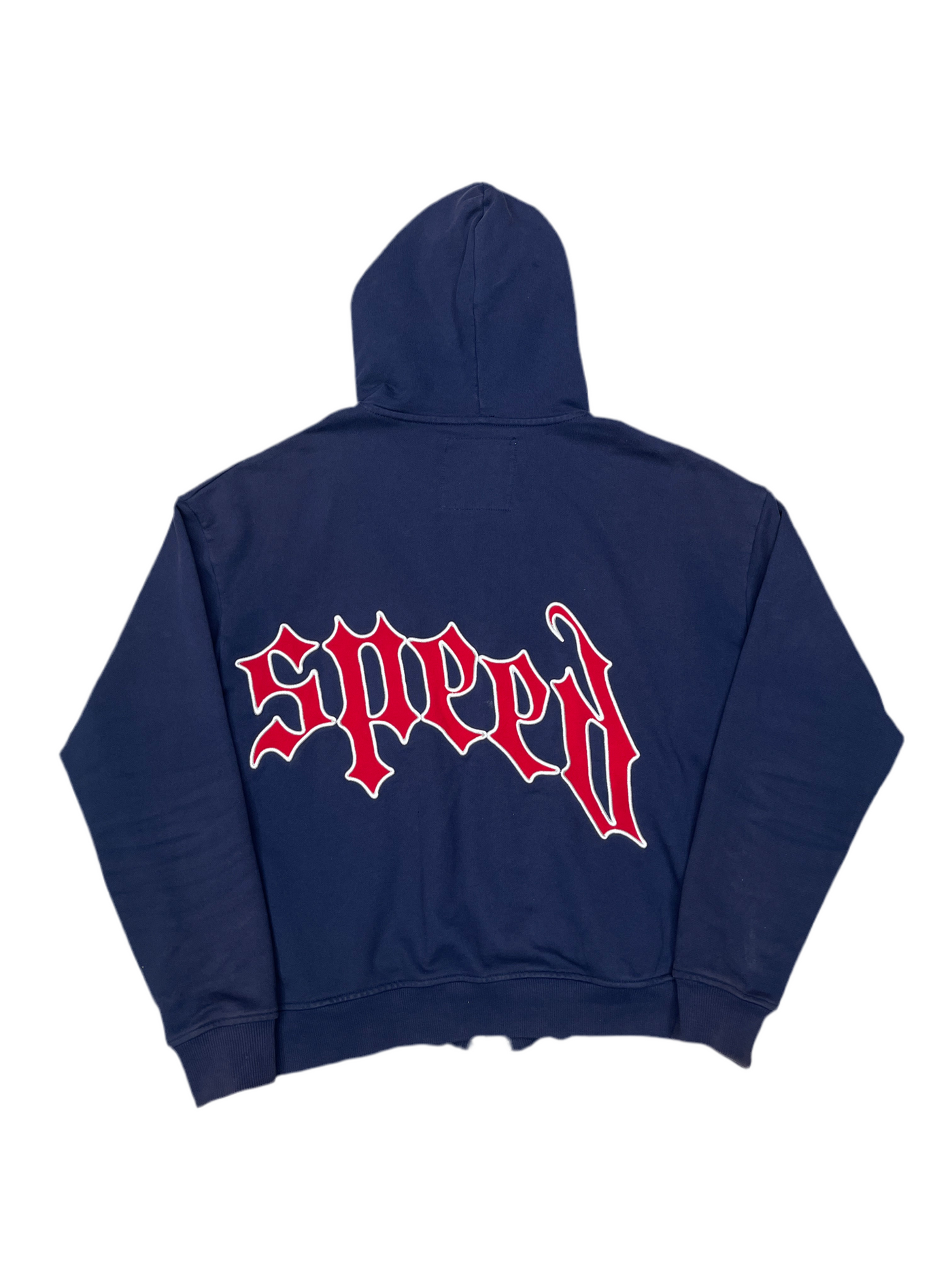 Godspeed OG Logo V2 Zip Up Hoodie Navy Red