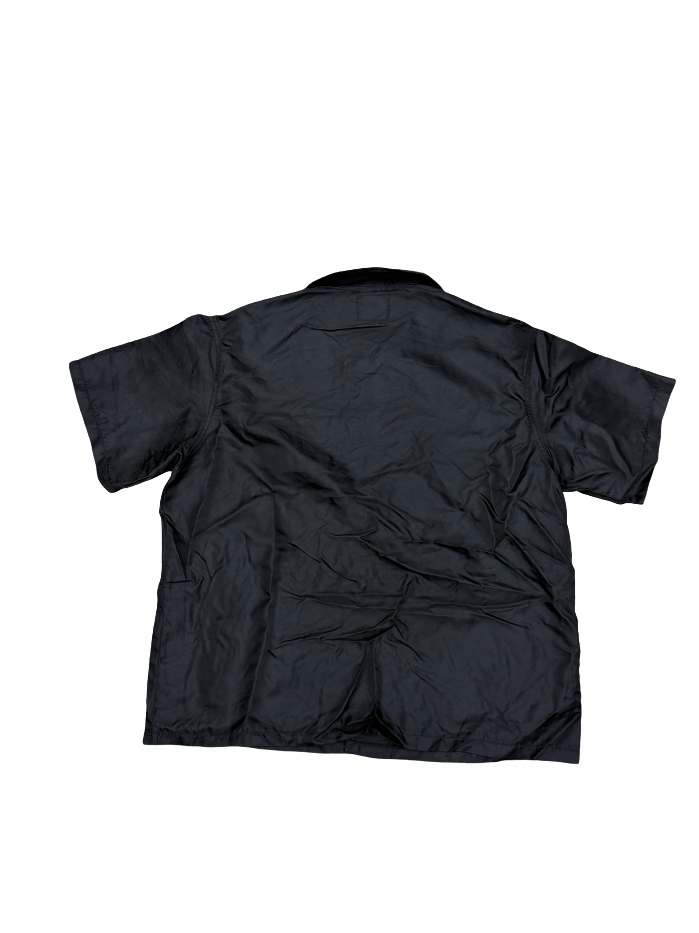 Saint Vanity Nylon Button Up Black