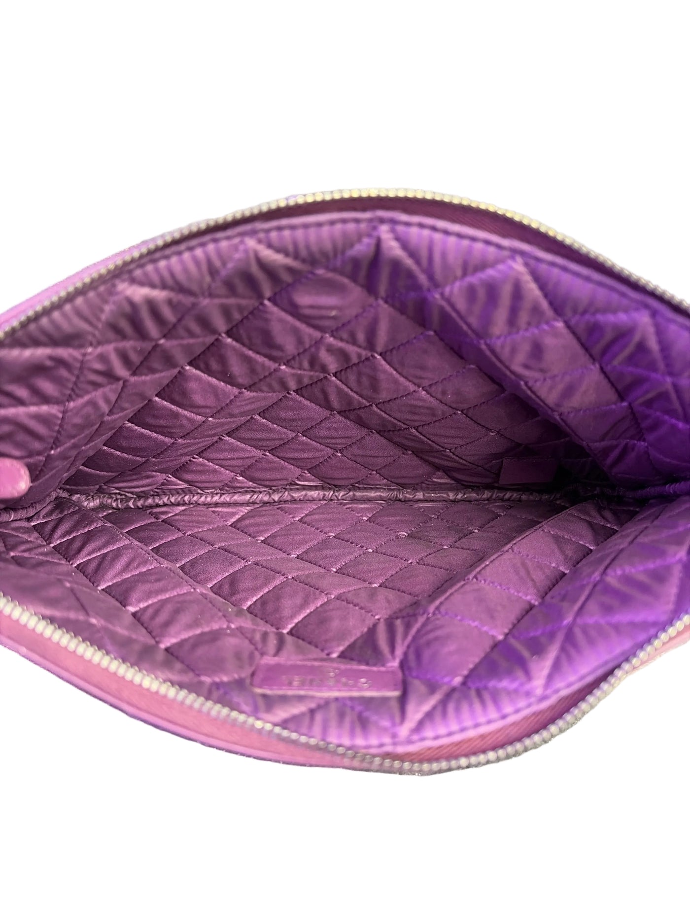 Chanel Medium Quilted Boy O-Case Clutch Purple