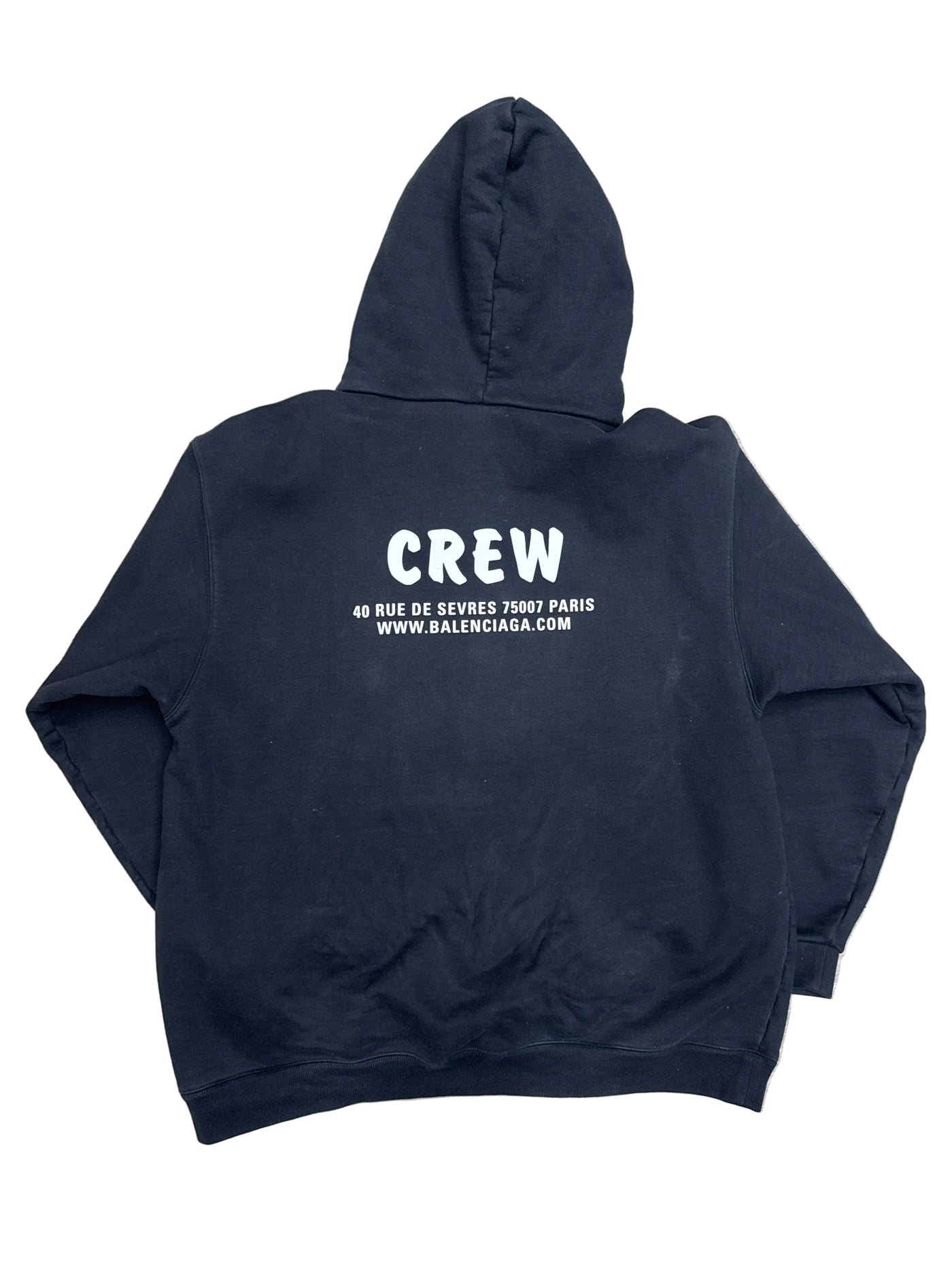 Balenciaga Crew Black Hoodie