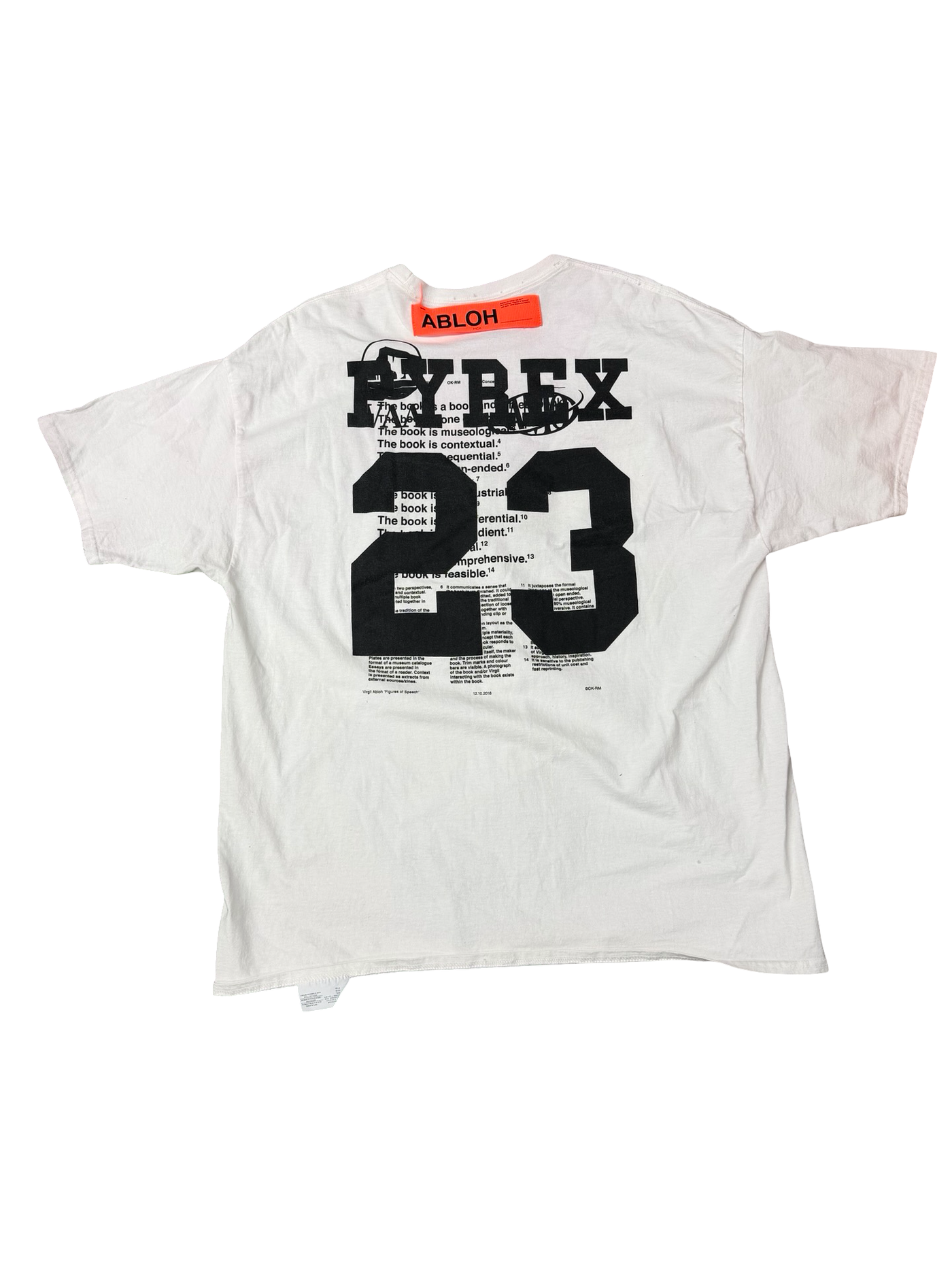 Virgil Abloch X MCA Figuers Of Speech Pyrex Team Tee Shirt