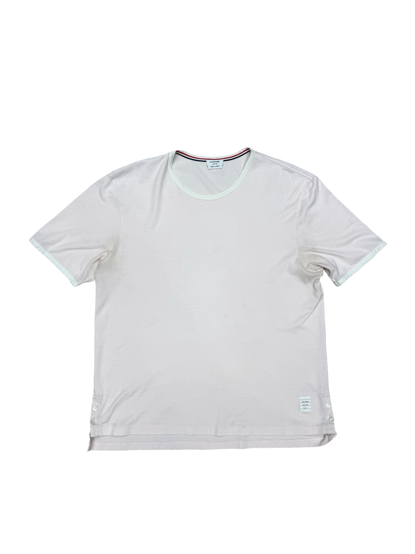 Thom Browne Cotton Waffle Rib Cuff Tshirt