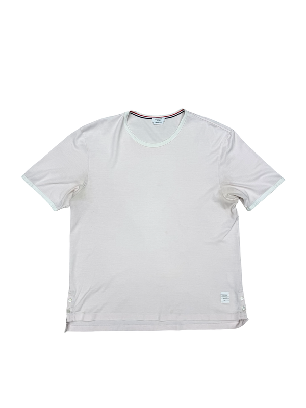 Thom Browne Cotton Waffle Rib Cuff Tshirt