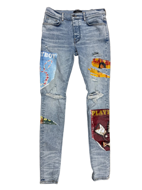 Amiri Playboy Straight Demin Jeans
