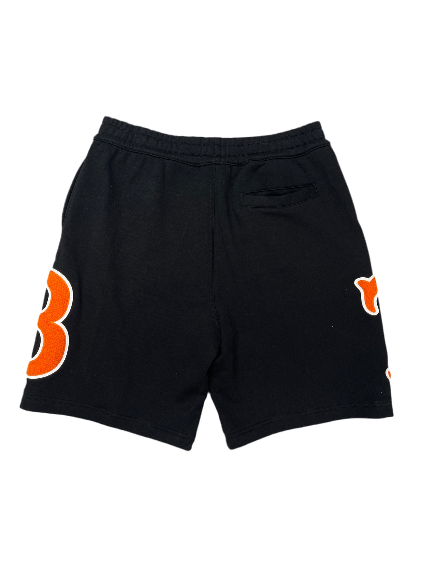 Burberry TB Varsity Logo Shorts Black Orange