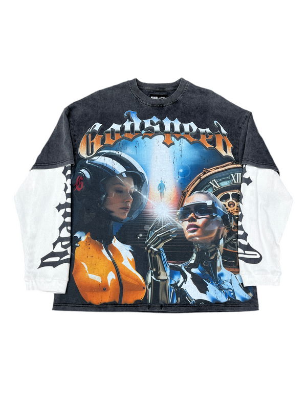 Godspeed Chosen One Thermal L/S Grey Wash Multicolor