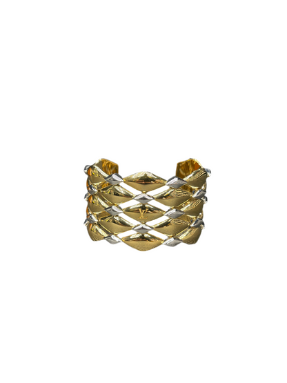 LV Malletage Bracelet Gold Silver