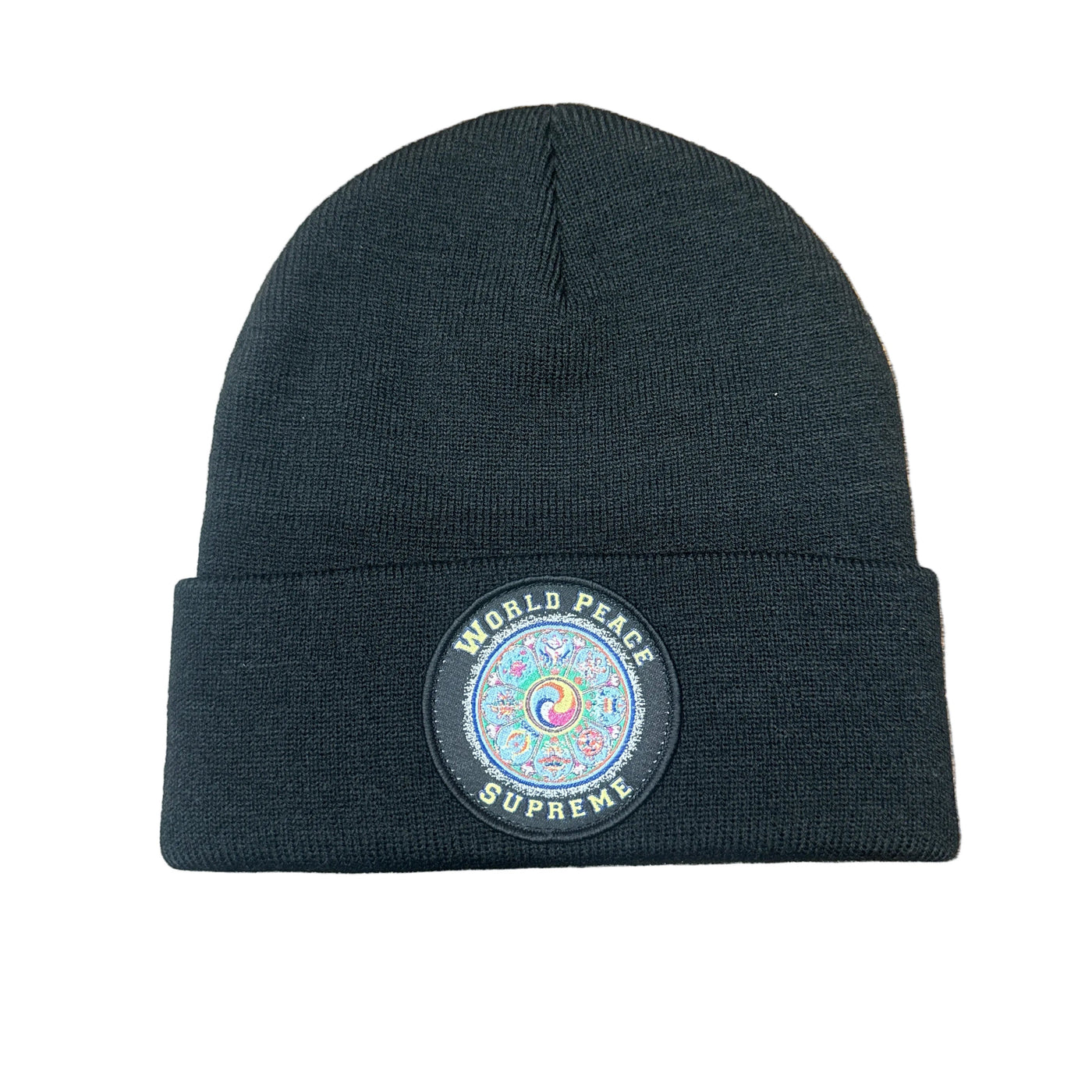 Supreme World Peace Black Beanie