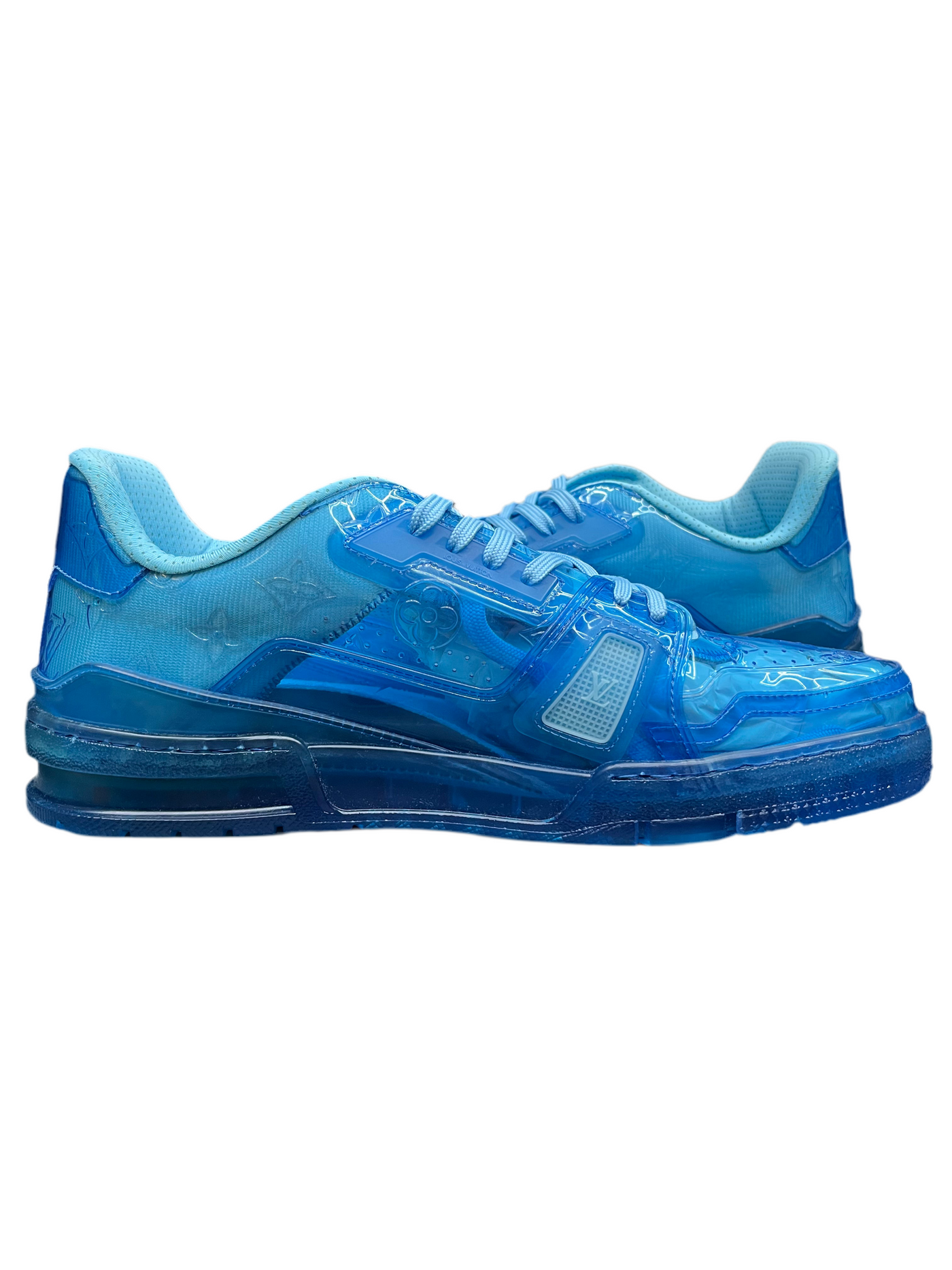 LV Low Trainer Translucent Blue