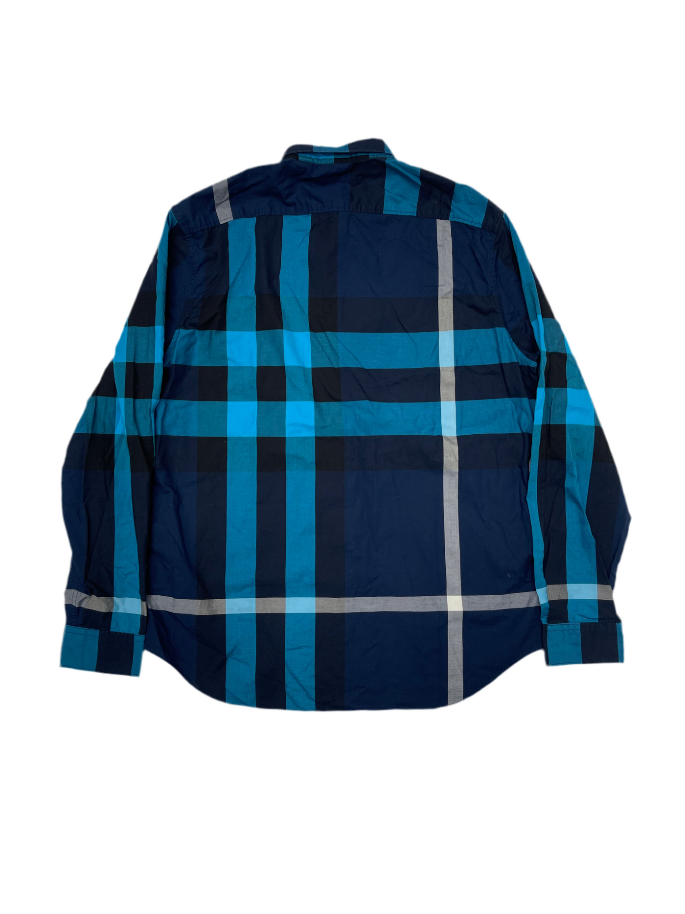 Burberry Brit Abstract Check Polo Shirt Navy