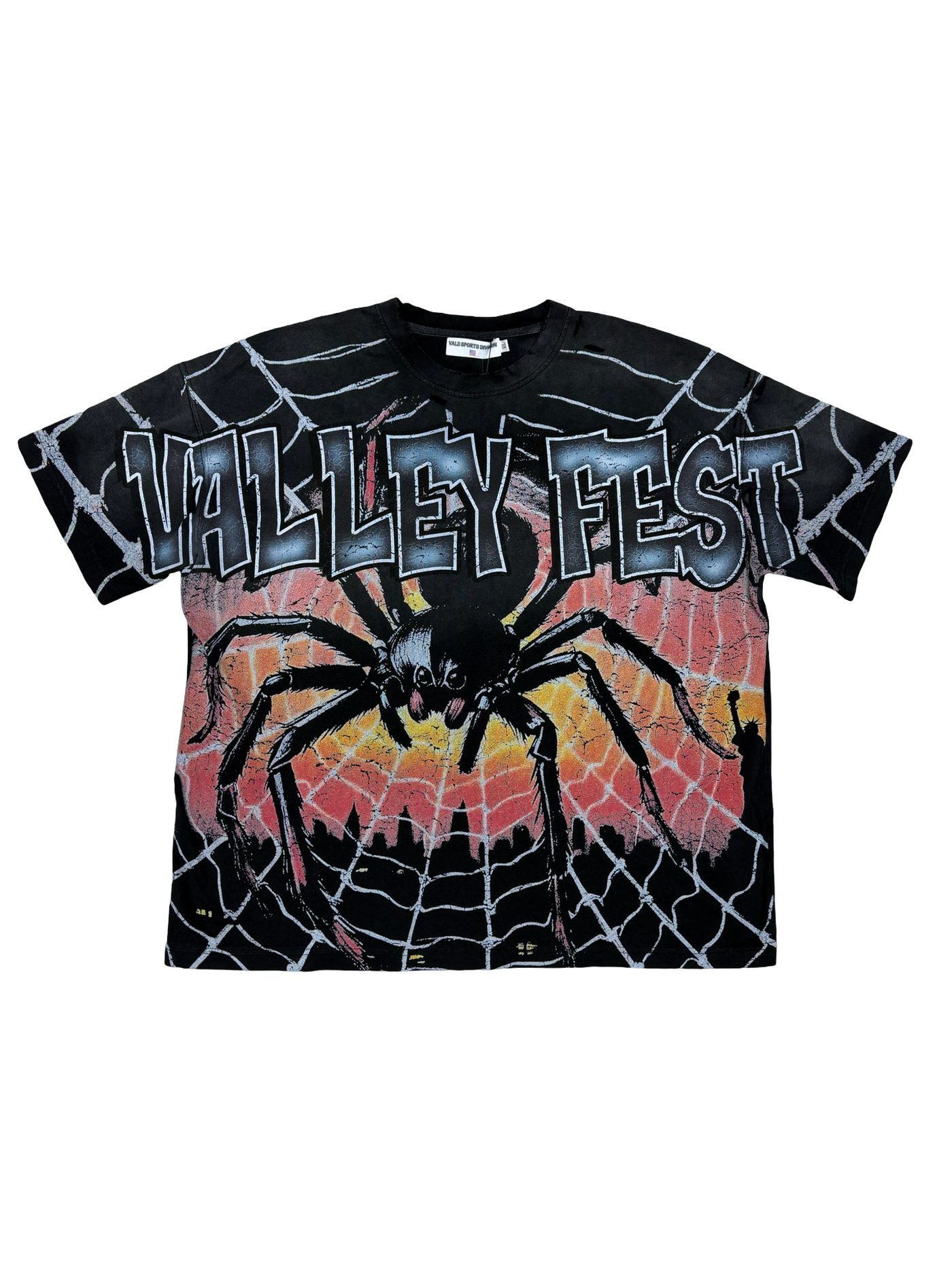 Vale Forever Valley Fest Spider T-Shirt Black