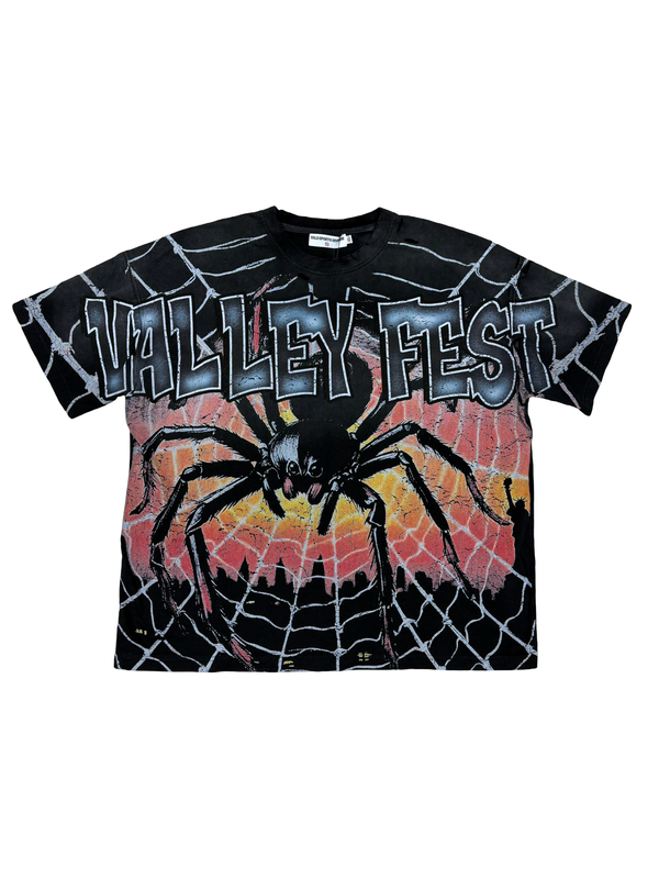 Vale Forever Valley Fest Spider T-Shirt Black