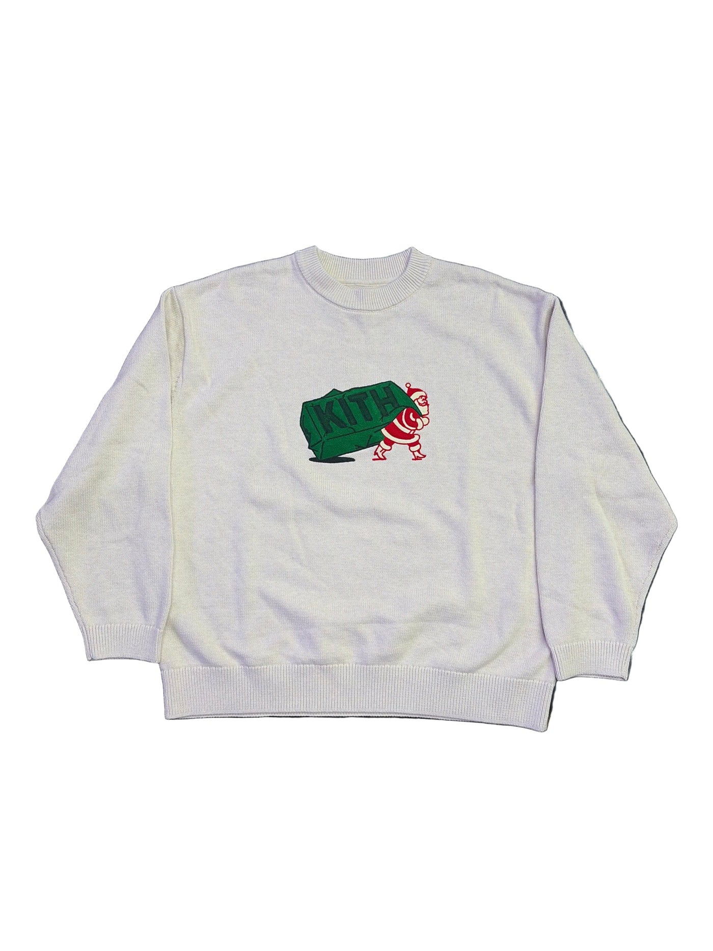 KITH KITHmas Santa Crewneck Sweater Sandy Heather