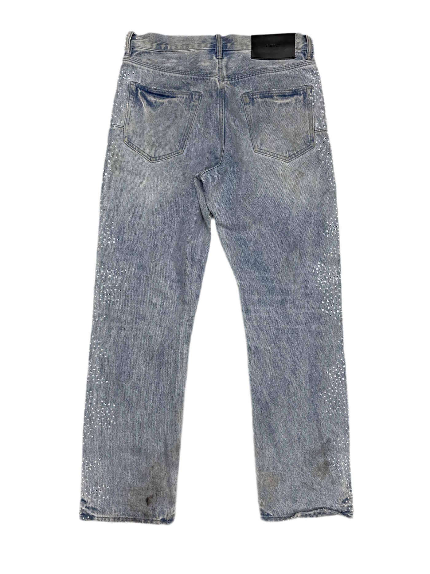 Purpl Rhinestone Pearl Denim Jeans
