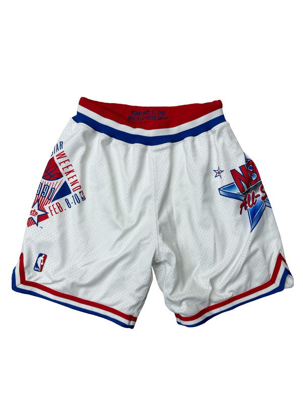 Mitchell & Ness 1991 Charlotte NBA All Star Game Shorts White Red Blue