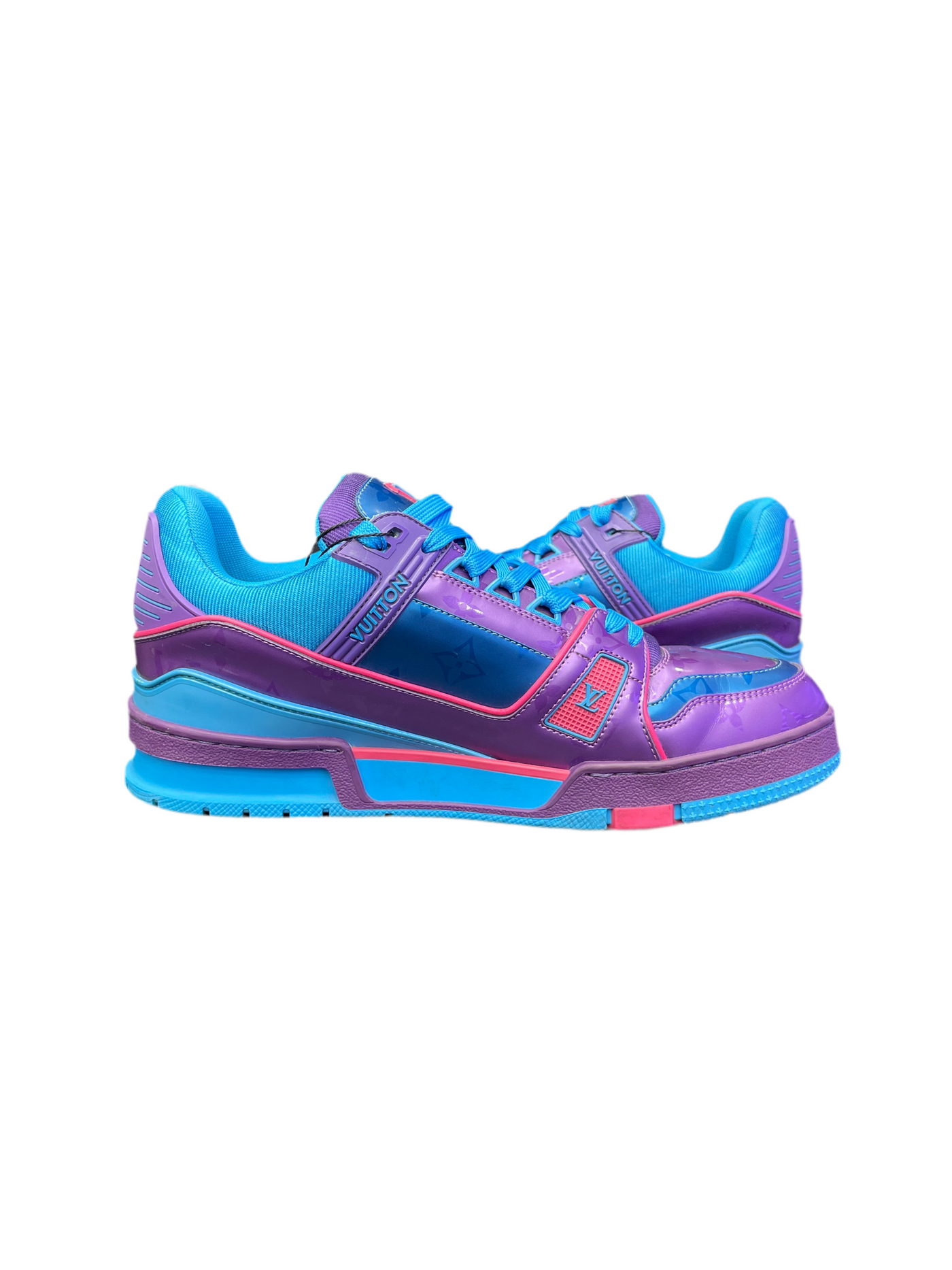 LV Trainer Metallic Purple Teal