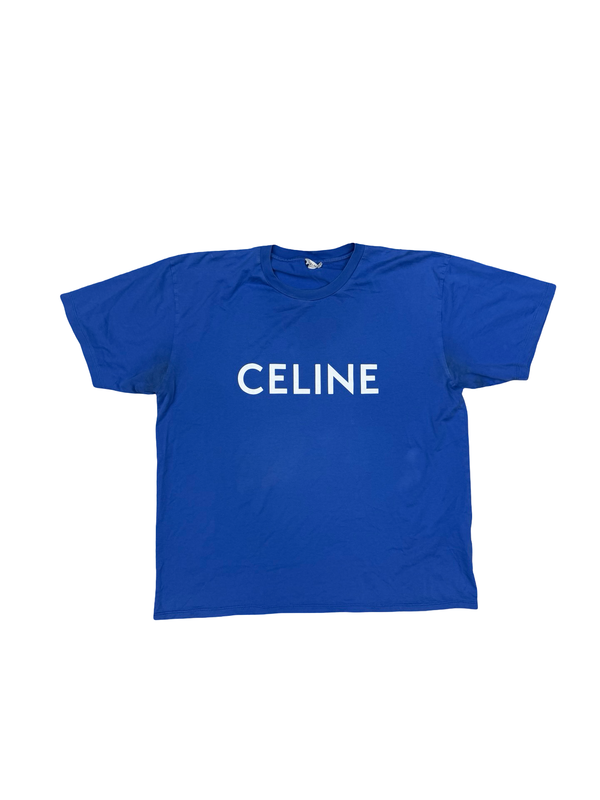 Celine Blue Logo T-shirt