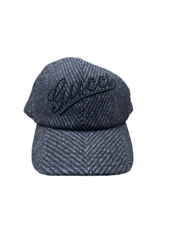Gucci Herringbone Wool Baseball Hat