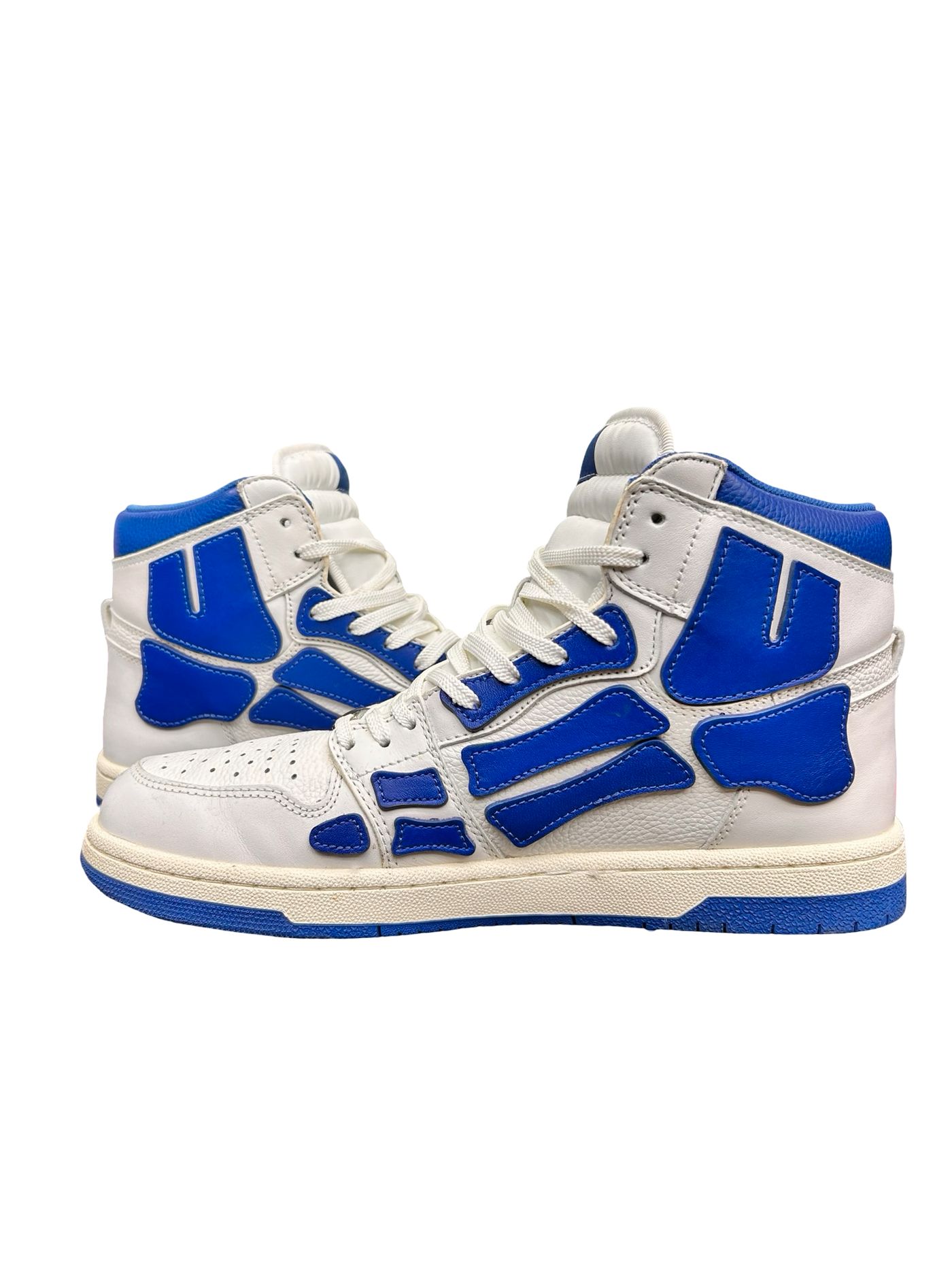 Amiri Skel High Top White Blue