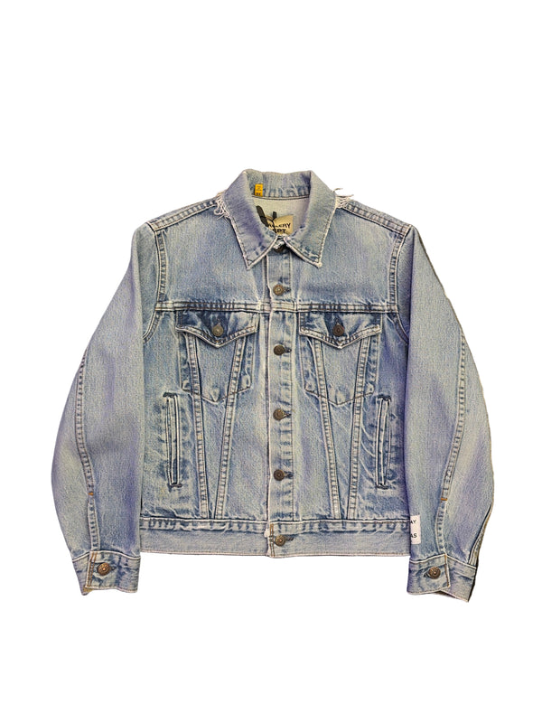 Gallery Dept. Logo Print Denim Jacket Indigo Blue
