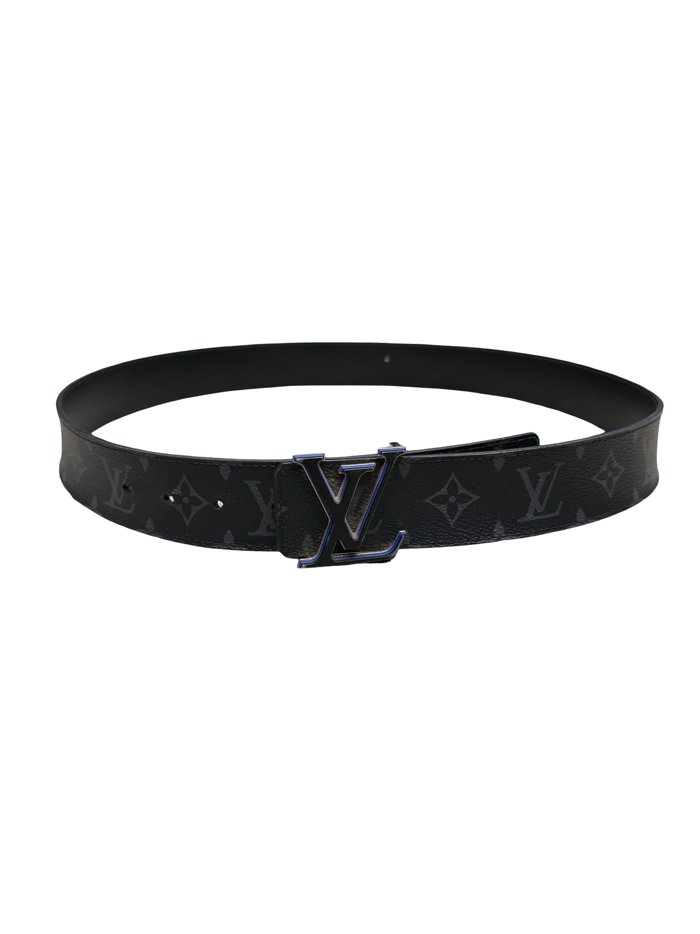 LV Initiales Reversible Monogram Eclipse Belt 38mm Black