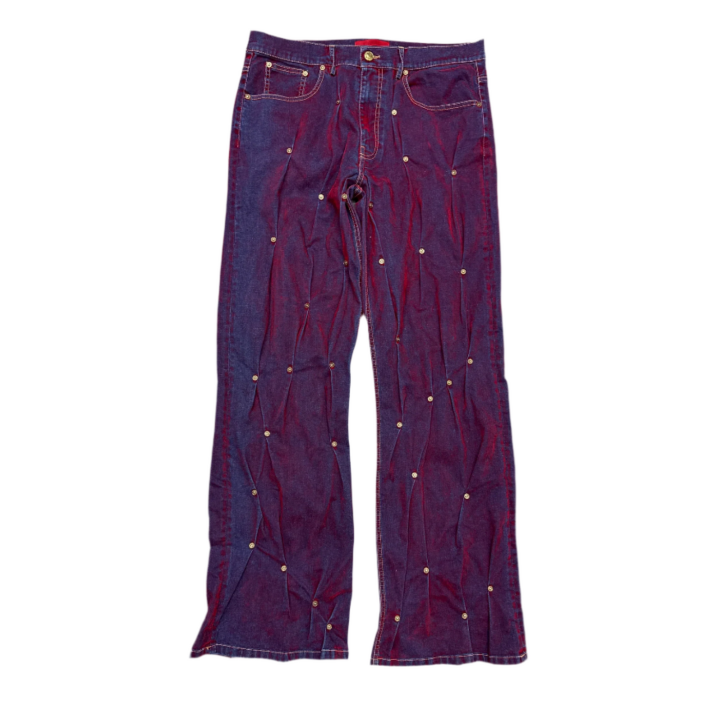 KUSIKOHC Multi Rivet Jeans