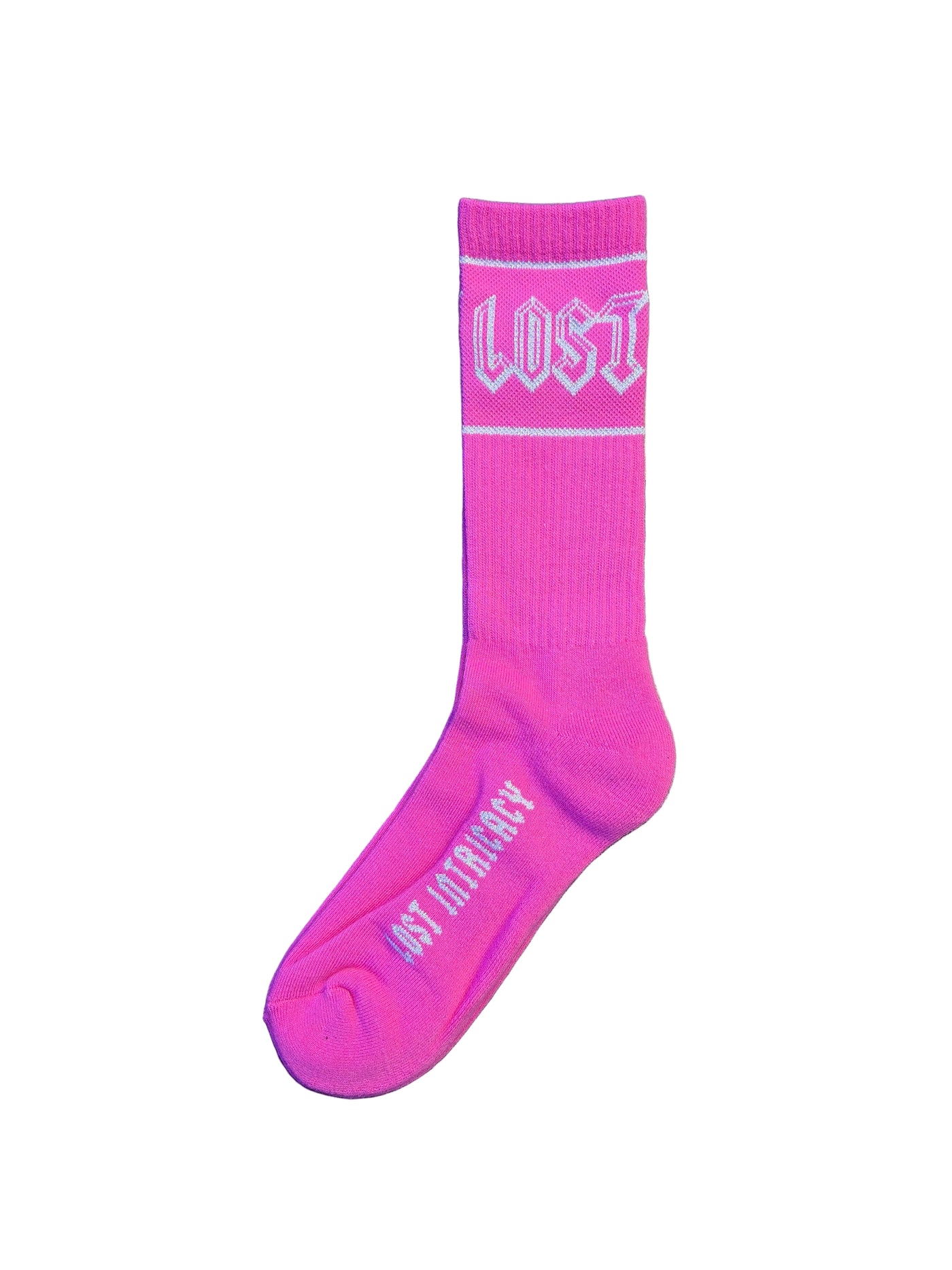 Lost Intricacy Socks Pink White