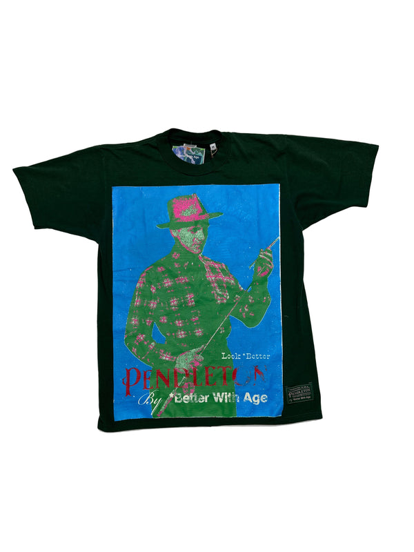 Better With Age Pendleton Novel Tee Dark Green