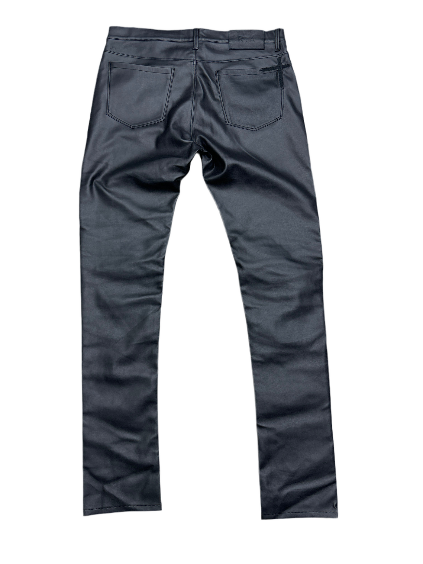 RTA Leather Kieran Pants Black