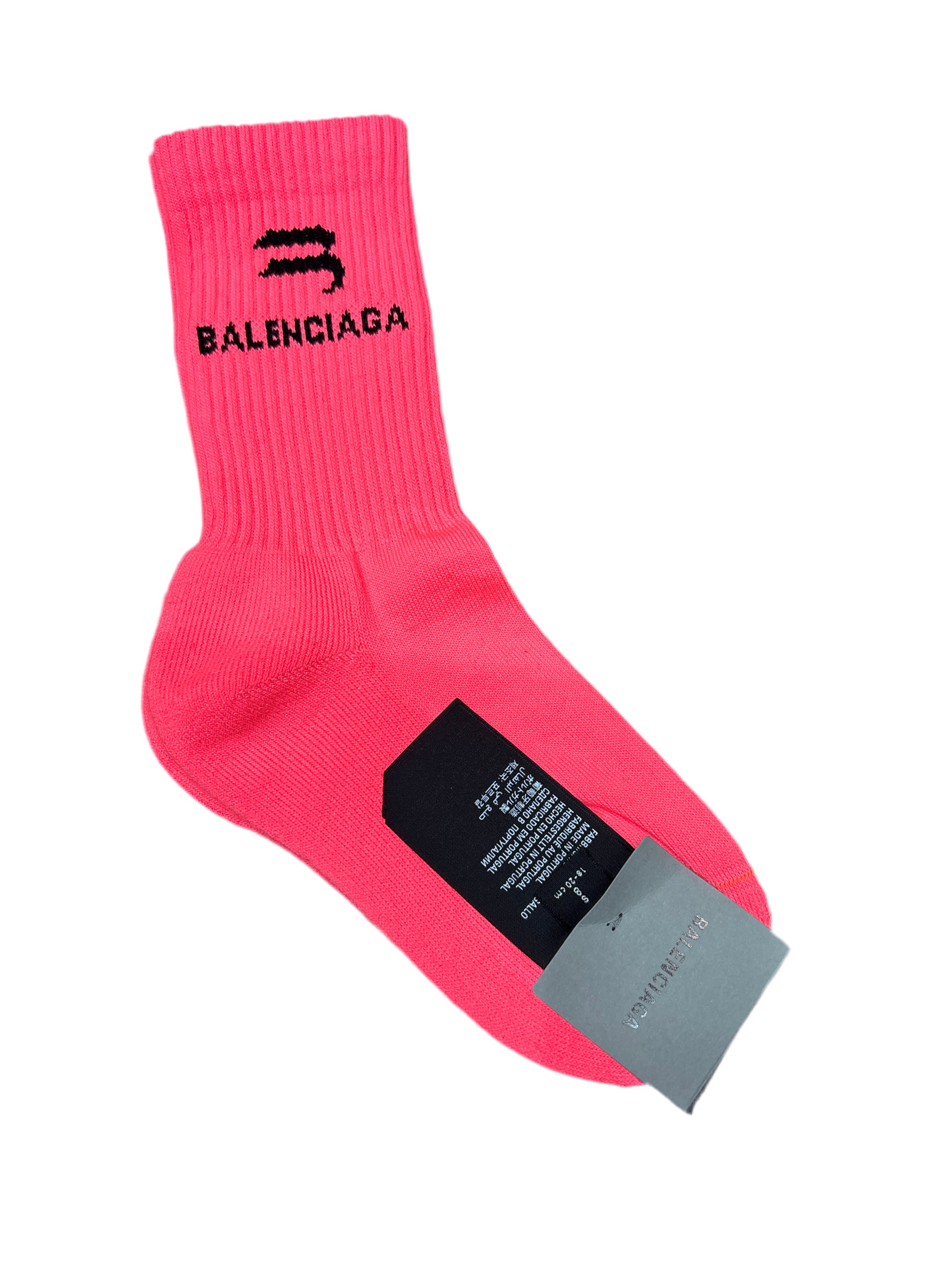 Balenciaga Fluo Cotton Sport Socks